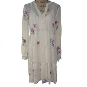 Figueroa & Flower  Embroidered Long Sleeve Dress